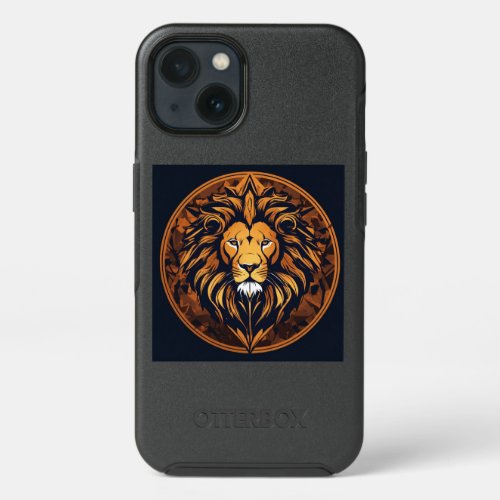  Roar of Elegance _ Lion Tattoo iPhone Case