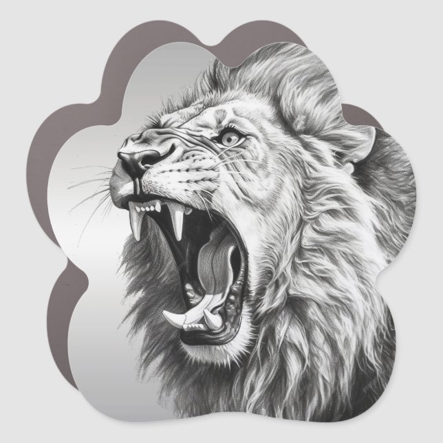 Roar of the Lion  Car Magnet (Front)