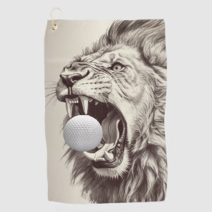 Roar of the Lion Hold Golf Ball Towel
