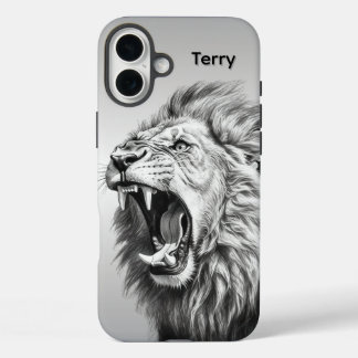 Roar of the Lion Personal Name iPhone 16 Plus Case