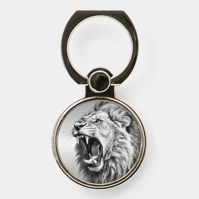 Roar of the Lion  Phone Ring Stand (Front)