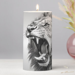 Roar of the Lion Pillar Candle