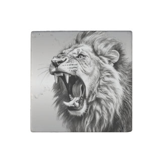 Roar of the Lion  Stone Magnet