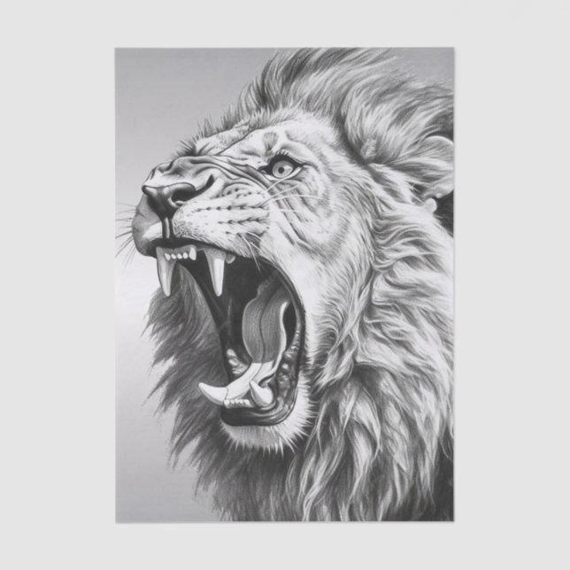 Roar of the Lion  Tissue Paper (Front)