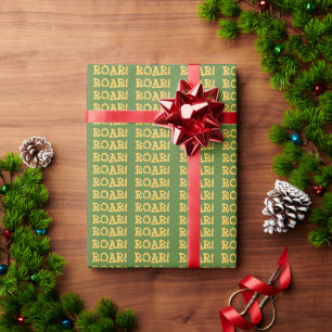 Roar Party Animals Birthday Wrapping Paper