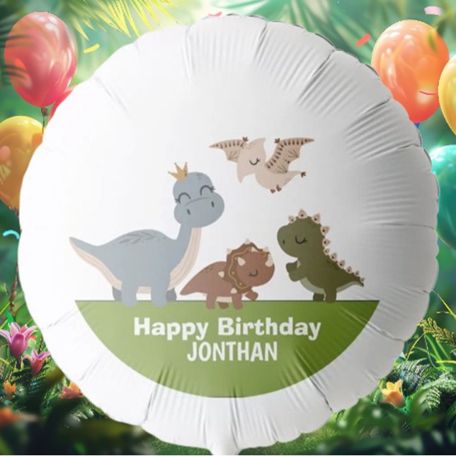 ROAR-some 1st Birthday Party Balloon (Celebrate with a roar! Our Dinosaur Birthday green theme balloons)