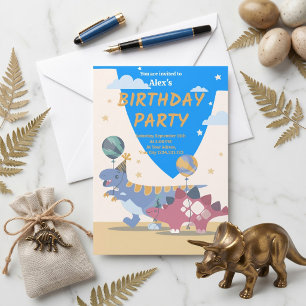 Roar-Some Dinosaur Birthday Party Invitation Fun S