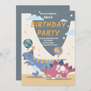 Roar-Some Dinosaur Birthday Party Invitation Fun S