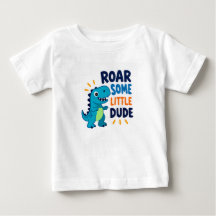 Roar Some Little Dude Toddler Boy Dinosaur T-Shirt