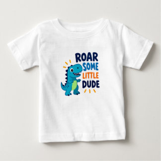 Roar Some Little Dude Toddler Boy Dinosaur T-Shirt