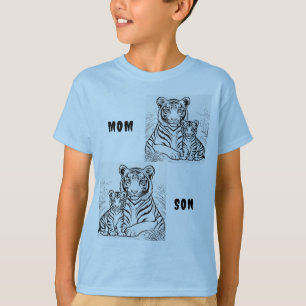 Roar Together: Mom and Son Safari Adventure T-Shirt