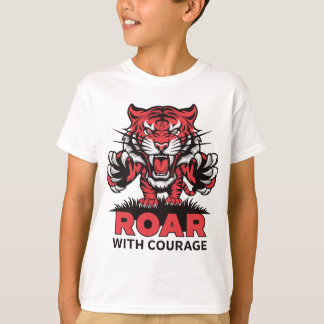 Roar with Courage Majestic Tiger T-Shirt Design