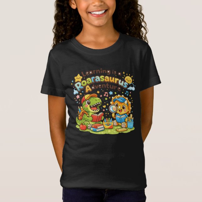 Roarasaurus Learning Adventure T-Shirt (Front)