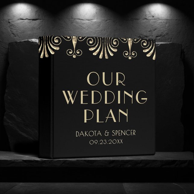 Roarin 20s Decadence | Sepia Gold Photo Scrapbook 3 Ring Binder (Creator Uploaded)