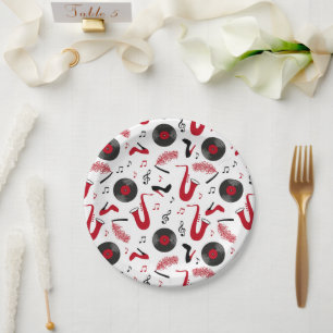 Roaring 1920s Art Deco Paper Plate