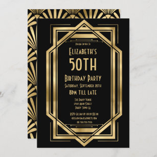 roaring 20s party invitation templates