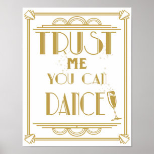 Roaring 20's Art Deco Dancing wedding party print