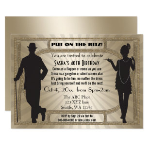 Roaring 20 Invitation Templates Free 10