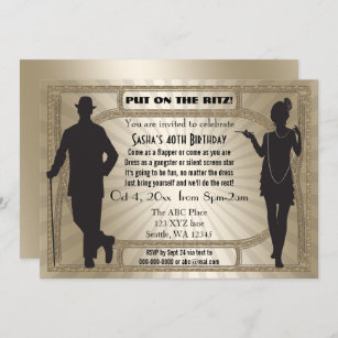 roaring 20s party invitation templates