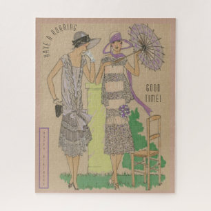 Roaring 20's Birthday Flappers Jigsaw Puzzle