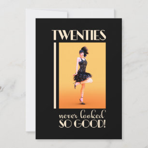 Roaring 20s Birthday Party  Invitation