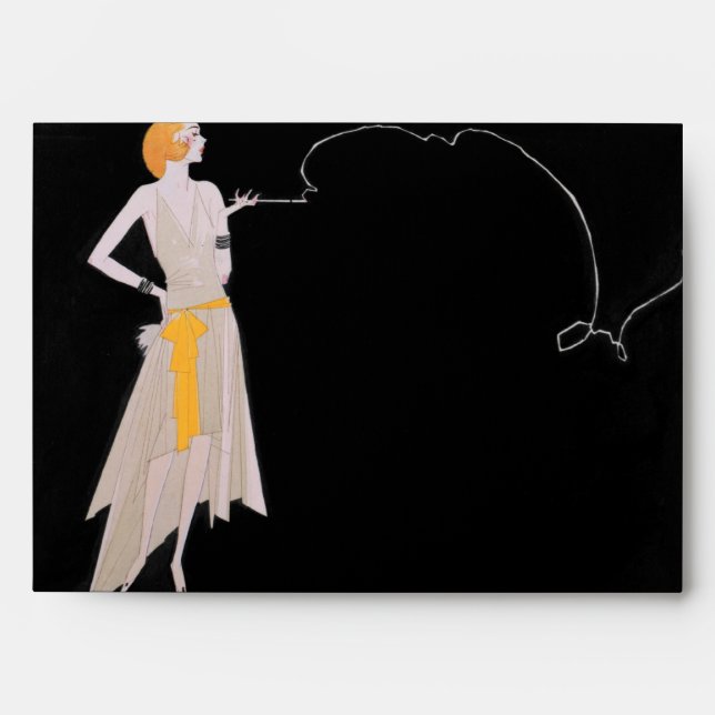 Roaring 20's - Flapper Party Invitation Envelope (Front)