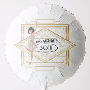 Roaring 20's Flapper Twenties Great Gatsby 1920 Balloon