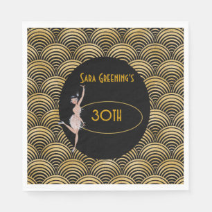Roaring 20's Flapper Twenties Great Gatsby 1920 Napkins