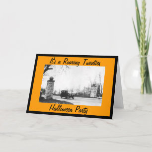 Roaring 20's Halloween Party Costume Invitation