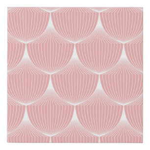 Roaring '20s Linear Scales: Elegant Pattern Faux Canvas Print