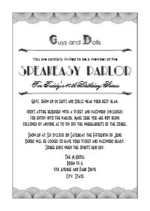 Speakeasy Invitations Zazzle