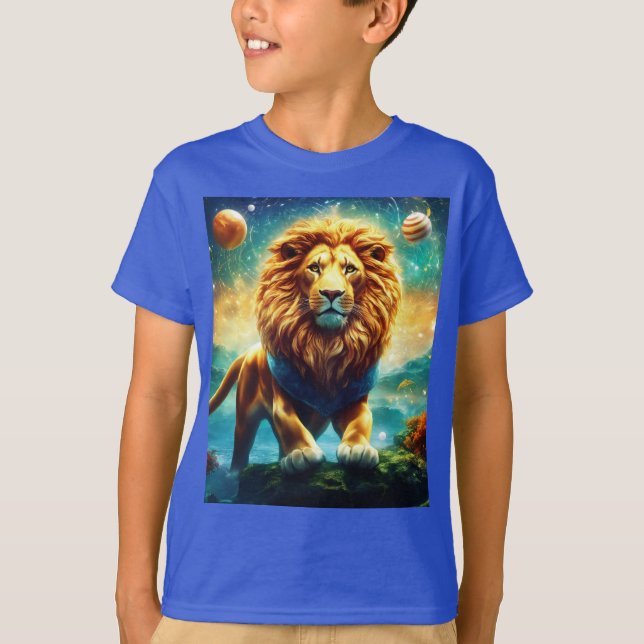 "Roaring Adventures Await!" T-Shirt (Front)