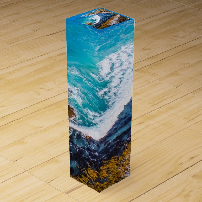 Roaring Bay At Nugget Point Wine Box (Front)