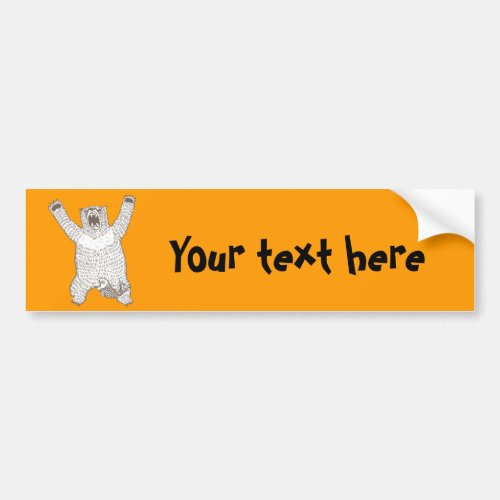 Roaring Bear Ink Bumper Sticker