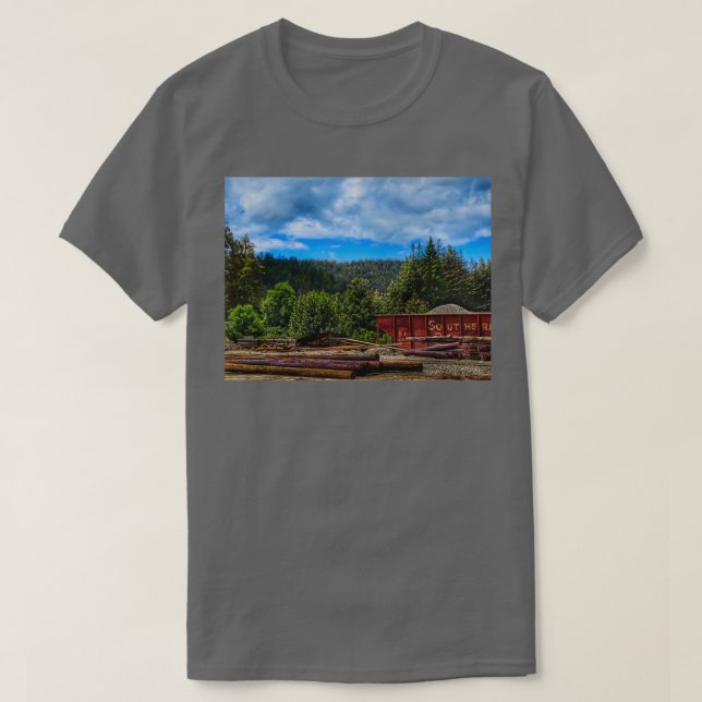 Roaring Camp and Big Trees T-Shirt (Design Front)