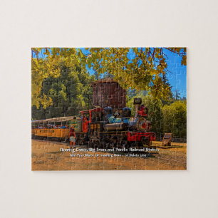 Roaring Camp, Big Trees & Pacific Station Add Name Jigsaw Puzzle