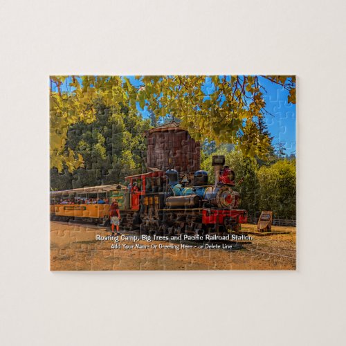Roaring Camp Big Trees  Pacific Station Add Name Jigsaw Puzzle