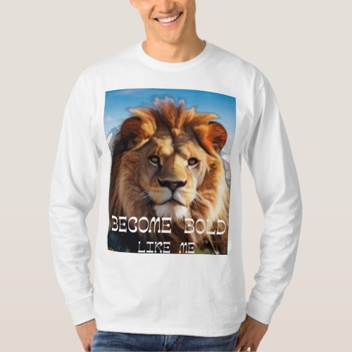 Roaring Confidence Lion T_Shirt