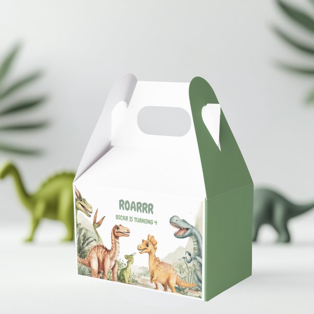 Roaring Dinosaur Birthday Party  Favor Boxes (Creator Uploaded)
