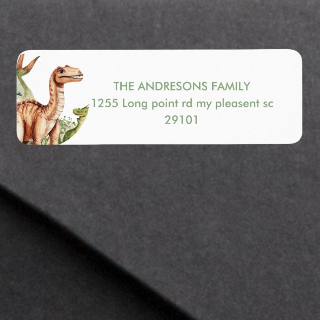 Roaring Dinosaur Birthday Party  Label (Creator Uploaded)