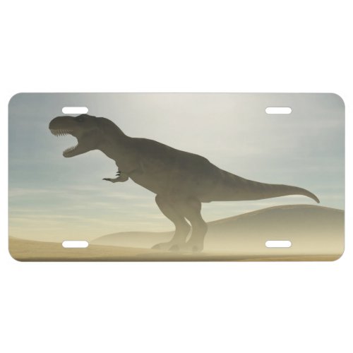 Roaring Dinosaur License Plate
