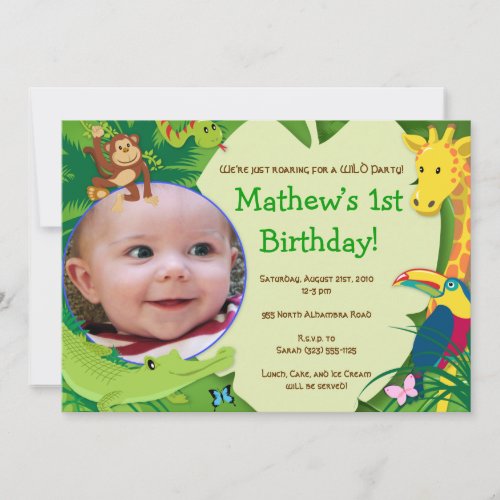 "Roaring for some Fun" Party Invitation