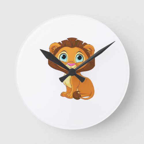  Roaring Fun Time 8_Inch Lion Animated Clock for