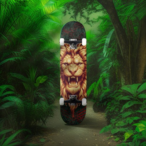 Roaring Fury Lion Majesty Skateboard