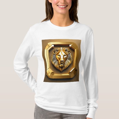 Roaring Geometric Majesty Lion T_Shirt Designs