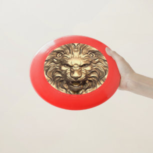 Roaring Gold Lion Head Wham-O Frisbee