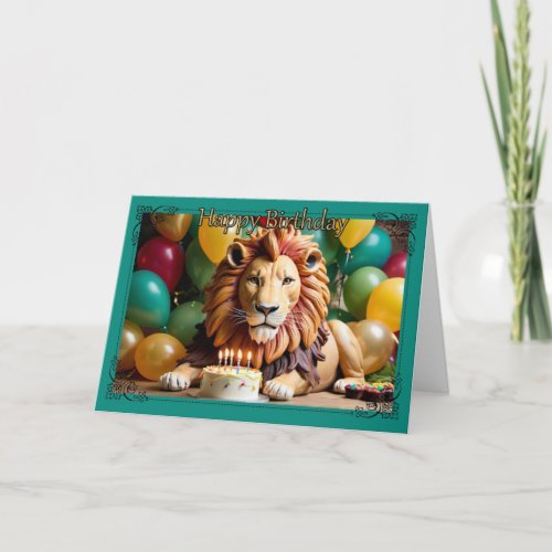 Roaring Good Celebration Boys Birthday Card