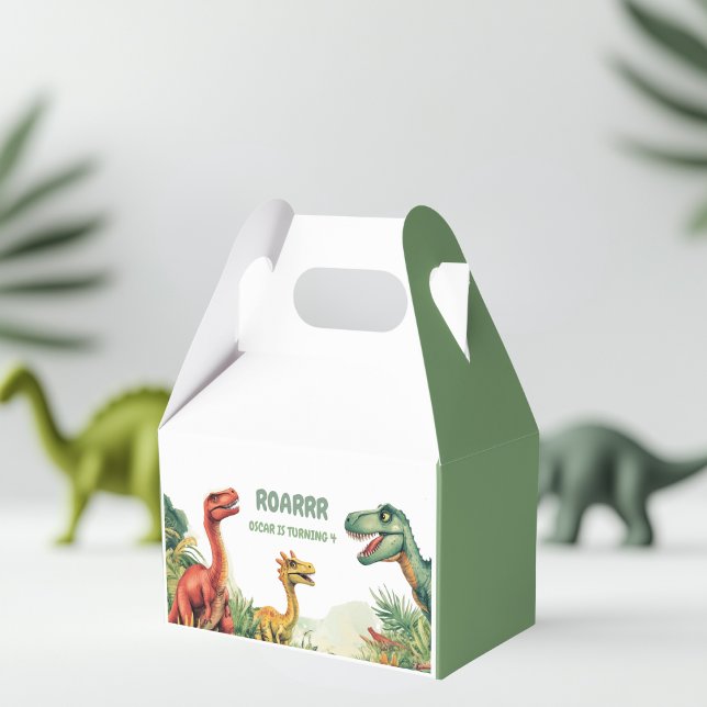 Roaring Good Time Dinosaur Party  Favor Boxes (Creator Uploaded)
