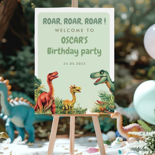 Roaring Good Time Dinosaur Party Foam Board (Creator Uploaded)