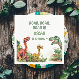 Roaring Good Time Dinosaur Party Napkins